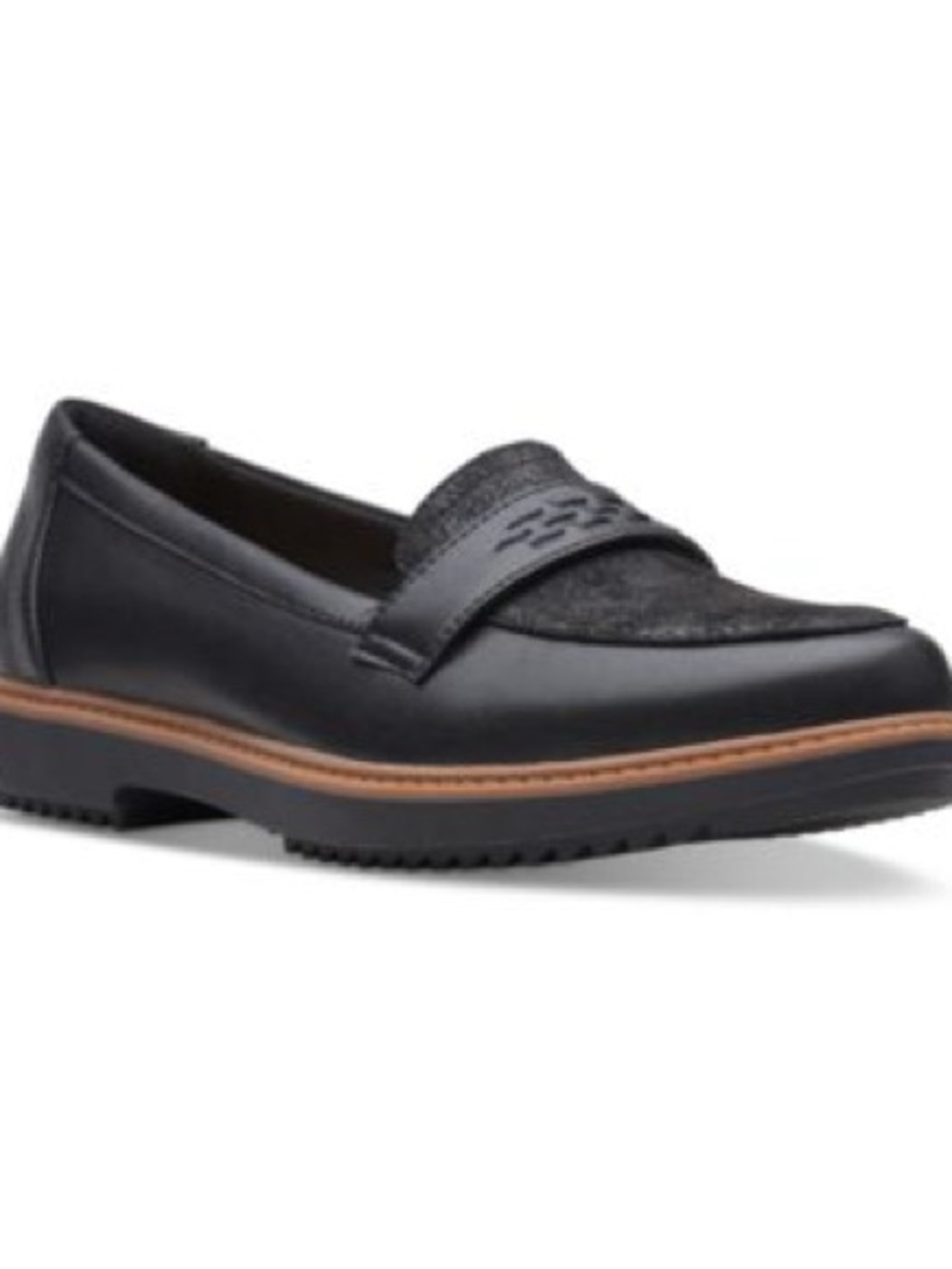 Clarks Raisie Jump Slip-On Loafer Flats Black
